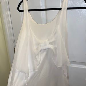 White Dress with Bow on Back